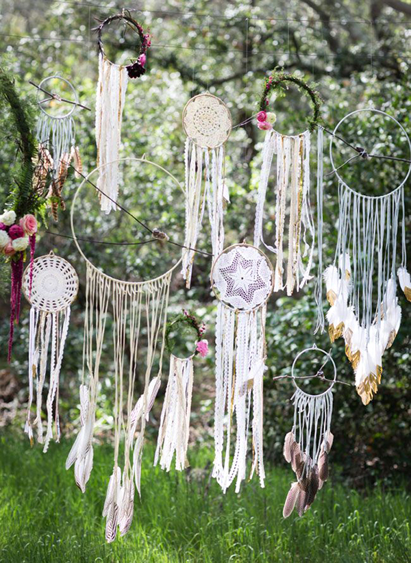decorazioni matrimonio stile bohemien